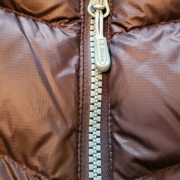 Navy blue LLBean ultra light down jacket plus 3x - Picture 6 of 10